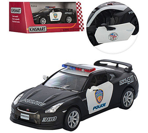 Машина метал. Nissan GT-R Police (KT5340WP)